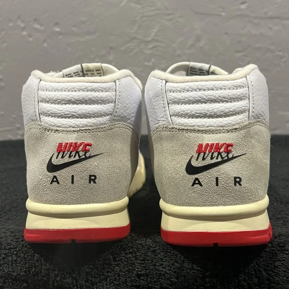 🔥 Nike Air Trainer 1 Retro Shoes Red/Cream/White “Vintage Throwbacks” Sz 9 - EU